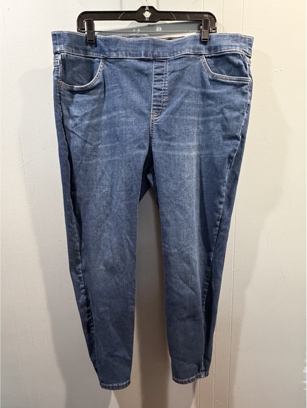 Womens Sonoma Pull On Skinny Jeggings Size 18W Blue
